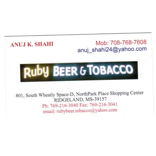ruby's beer & tobacco ridgeland ms Ruby Beer & Tobacco