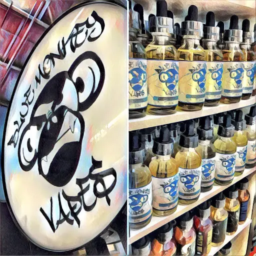 blue monkey vapes Knock Out Delta 8 Live Resin Disposable Vape by Flying Monkey main image 0